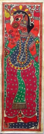 the green elephant indian folk art madhubani paintings art design meaning