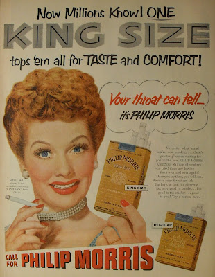 The 1950s discussion thread. 1950s+PHILIP+MORRIS+Lucille+Ball+vintage+cigarettes+advertisement+hollywood+smoking
