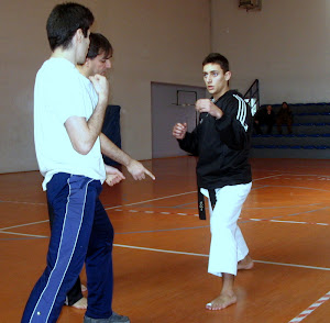 Lezione di Kumite Amedeo , Marco e Roberto