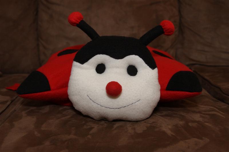 A Craft a Day Finished Ladybug Pillow Pet