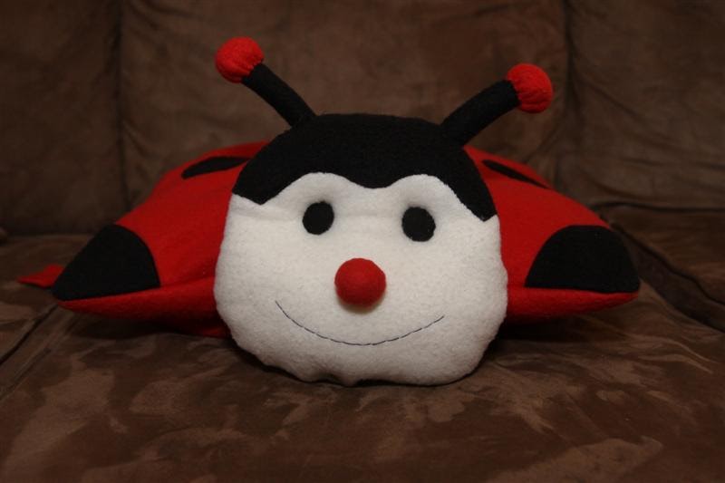 A Craft a Day Finished Ladybug Pillow Pet