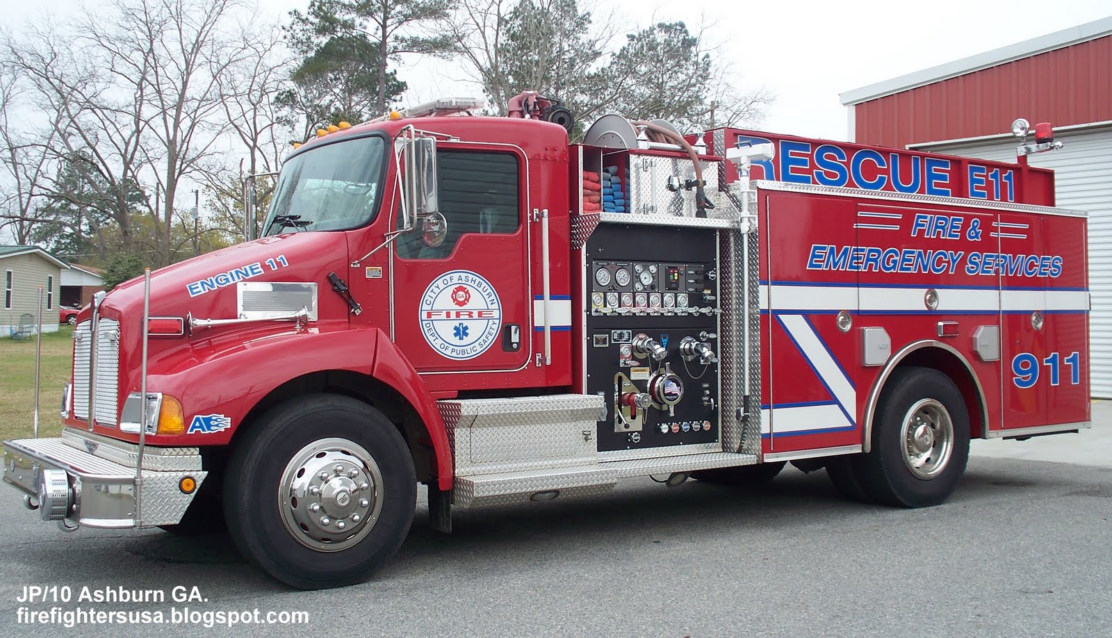 Fire Dept. Trucks GA. FL. AL. Rescue Station Firemen Volunteer Firefighter EMS Paramedic