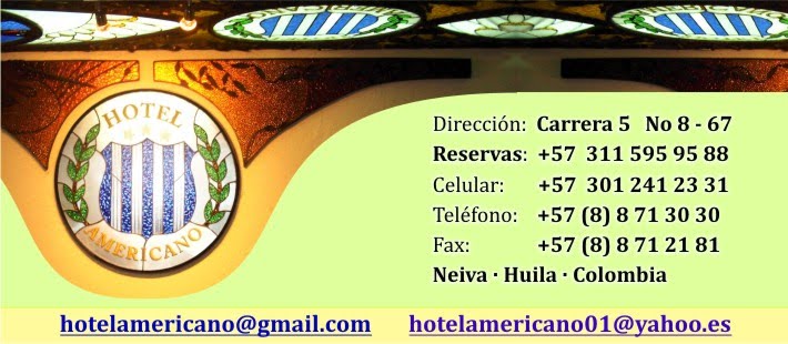 Hotel en Neiva, Hotel Americano Salón Café