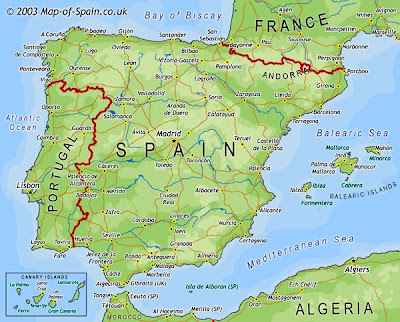 Large World  on Travel Into World  Map Of Spain