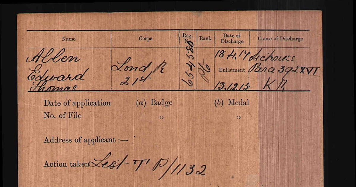 Army Service Numbers 18811918 Army Service Number sources