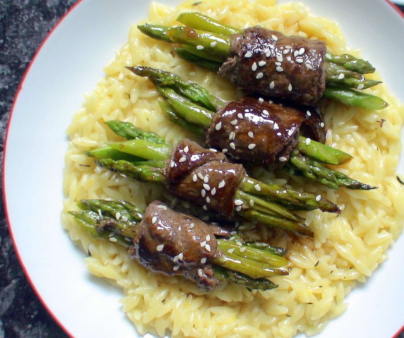 fleur de sel asparagus beef rollups