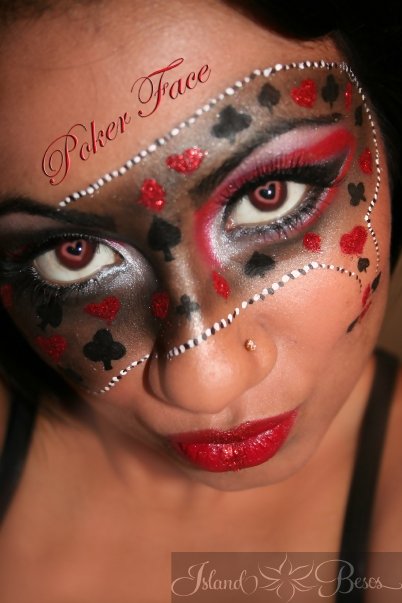 Lady Gaga Poker Face Makeup. Makeup Trick By Lady Gaga