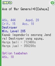 Axe of War General