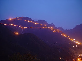 Beautiful Maa Vaishno Devi Hills in Night