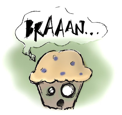 muffin with face