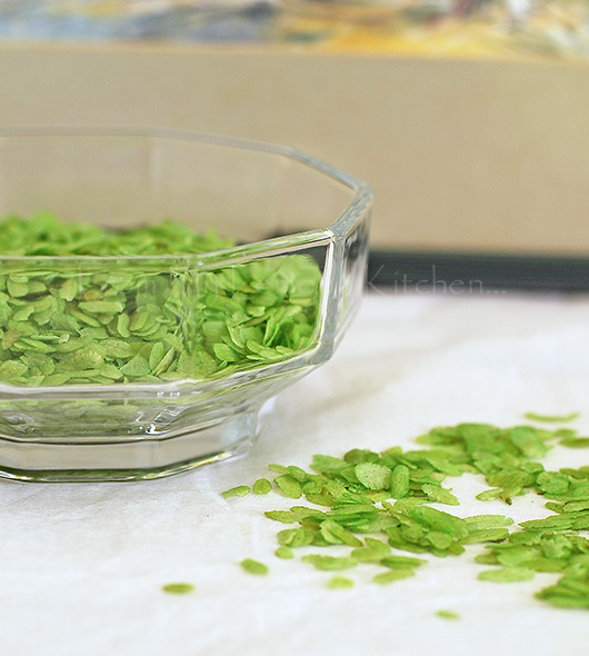Emping / Rice Flakes with Grated Coconut Lisa's Lemony Kitchen