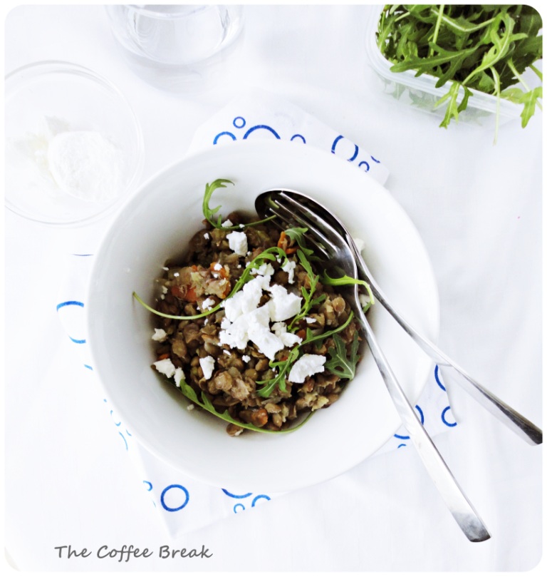 Warm Lentil Salad with Arugula and Goats Cheese The Coffee Break