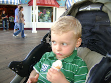 David Jr. has never had his own Ice Cream on a cone before!