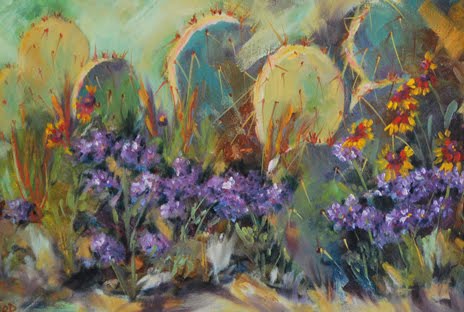 paintings of flowers for beginners. painting, Patio Flowers,