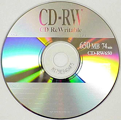 Para pasar el desparche: CR - RW (Compact Disc-Re Writable)