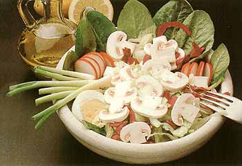 ensalada de champiñones - recetas con champiñón y setas