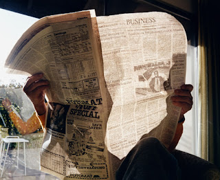 My Father Reading the Newspaper, Larry Sulton