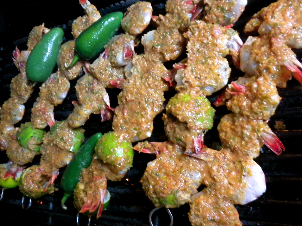 Life is Delicious Ginger, Soy, Lime Marinated Grilled Shrimp