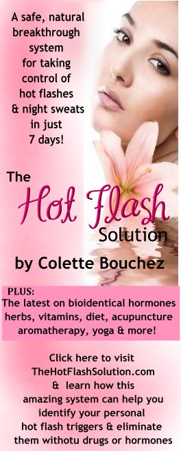 BRAND NEW ! The Hot Flash Solution : A brand new book by mid life health expert Colette Bouchez