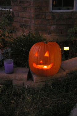 Justin's Pumpkin-First carved by himself