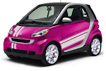 Pink Smart Car