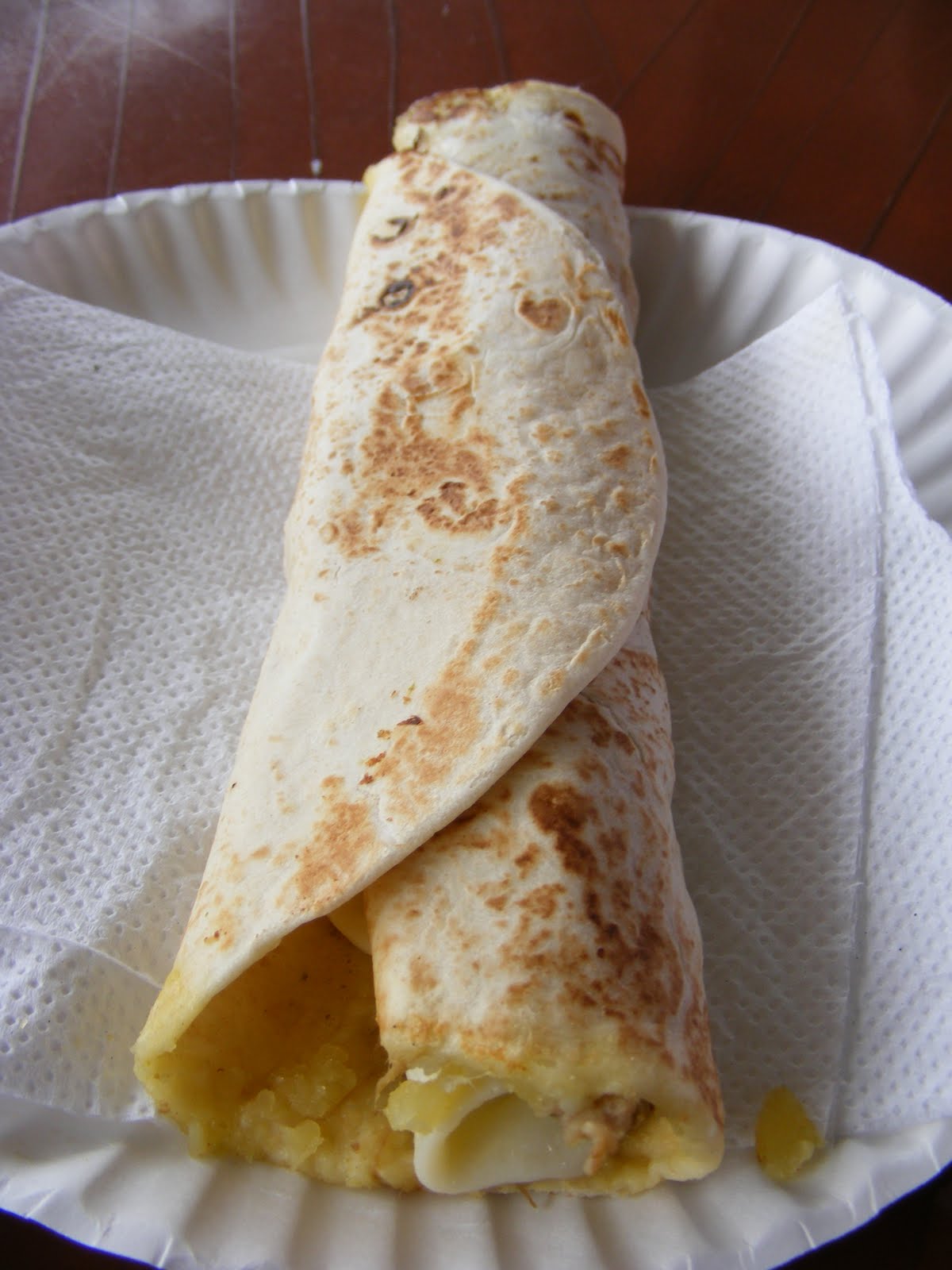 Street Gourmet LA Villa Ahumada,ChihuahuaA Quesadilla and Burrito