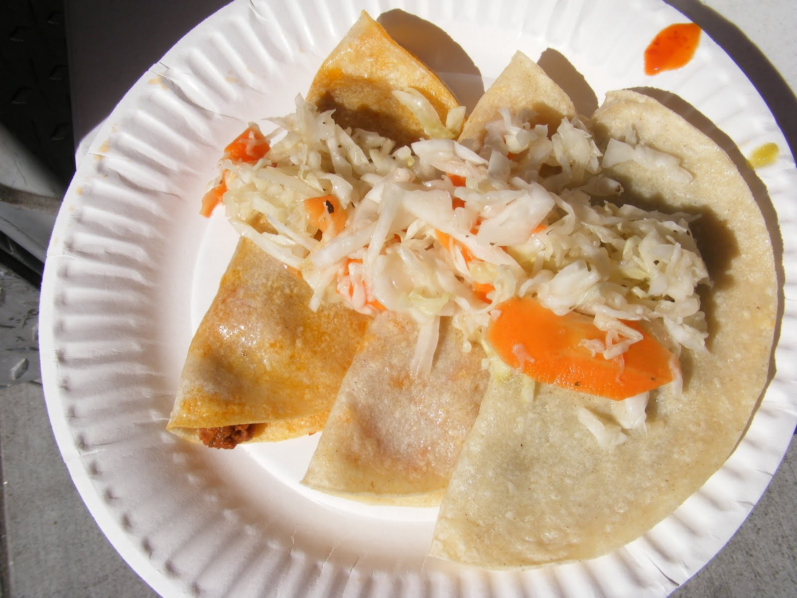 Street Gourmet LA Tacos de Canasta,Watts,CASweaty Tacos with a