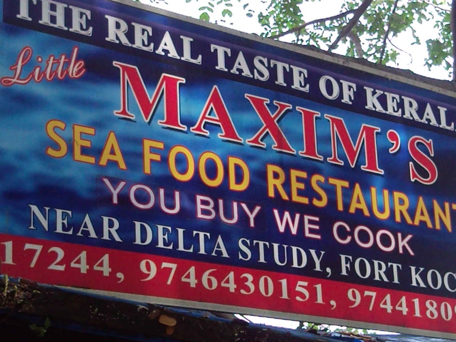 Bangalore restaurants Food and Travel Catch and Cook at Fort Kochi