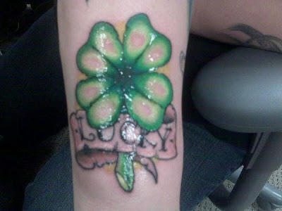 I love the Four Leaf Clover Tattoo. I have one near my wrist so every time 