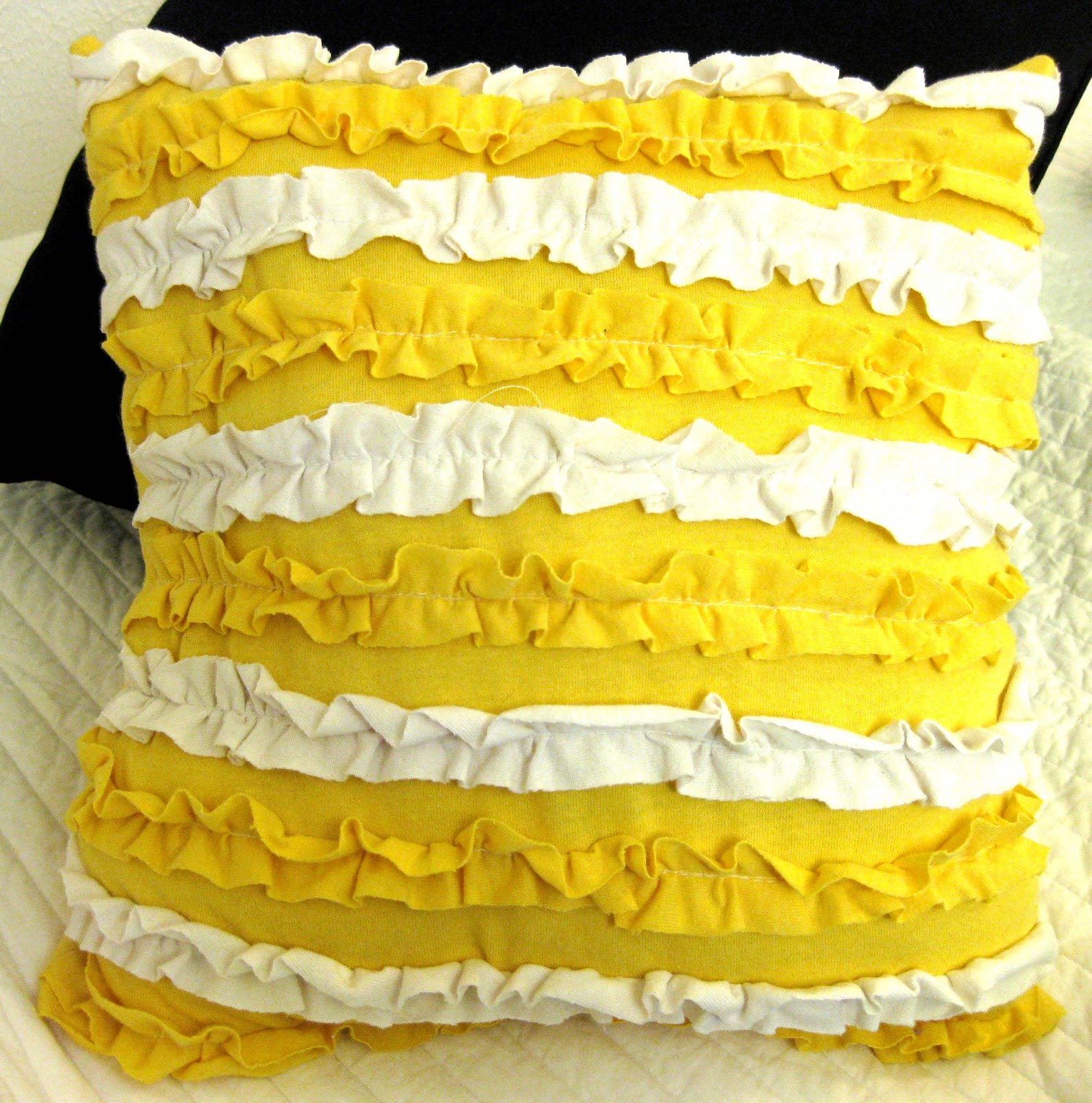 All Things Bright and Beautiful Ruffle Throw Pillow