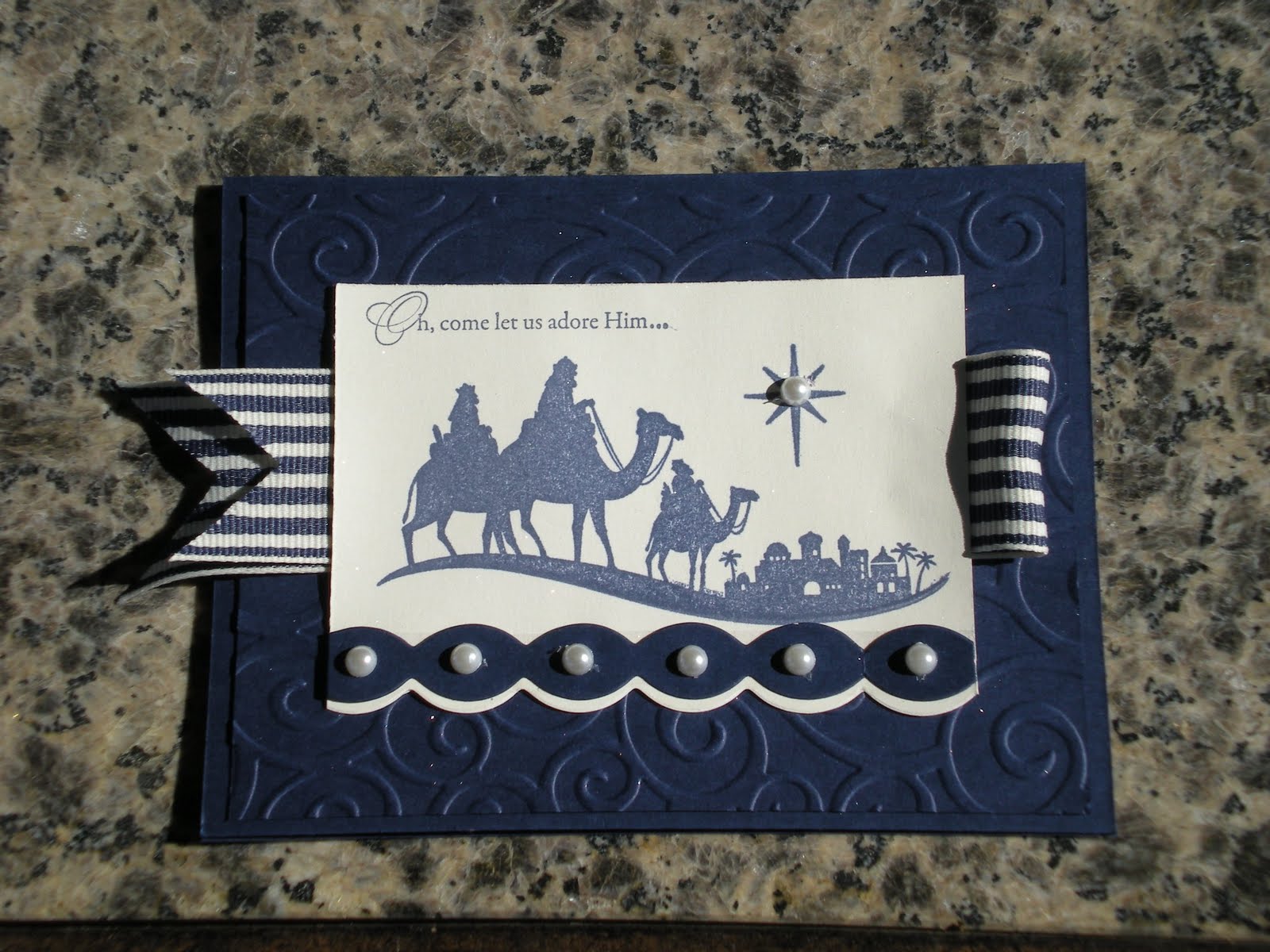 Narrowroad stamping Come to Bethlehem stamp set cards