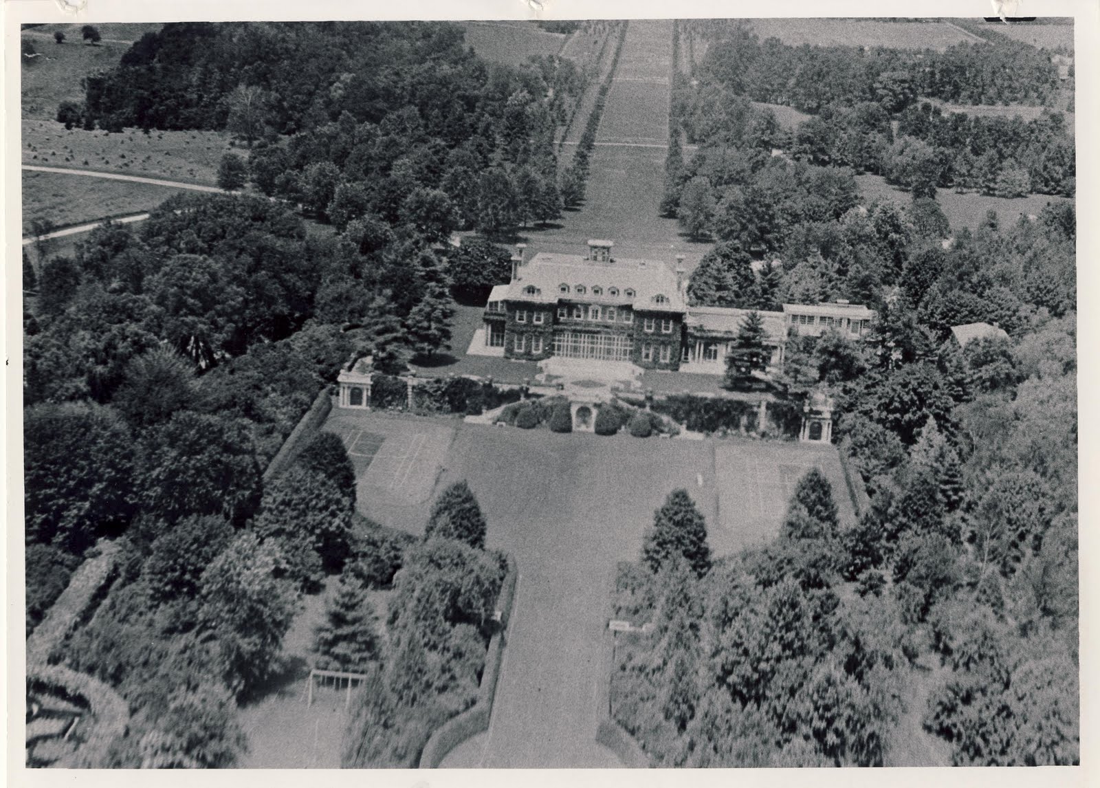 Old Long Island 'Westbury House' Aerial