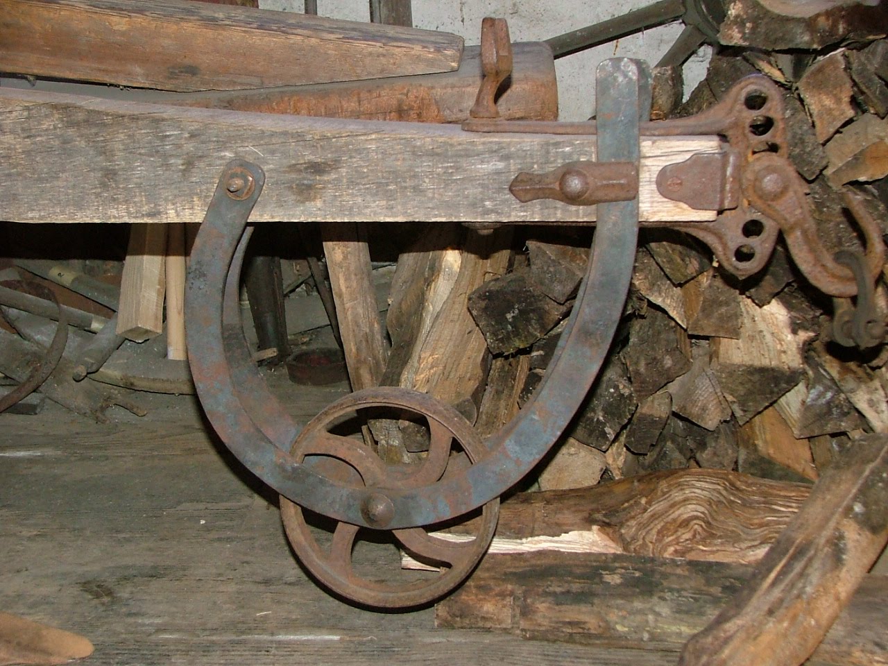 Rural Blacksmith Finishing the 1830's horsedrawn plow