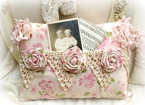 Vintage Pocket Pillows and Baby Shoes