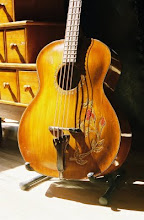 bass with traditional archtop tailpiece