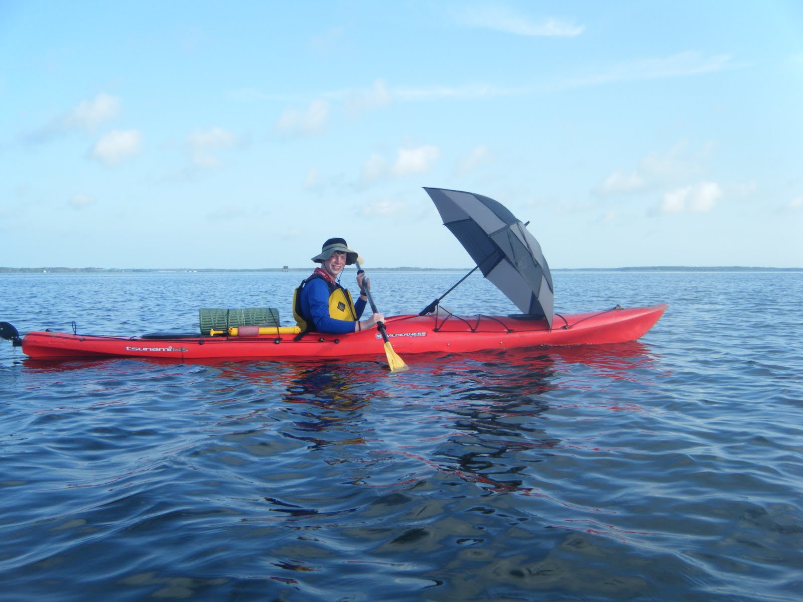 Wayfinder Ali Why you should always bring an umbrella sea kayaking...