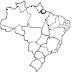 Desenho do Mapa do Brasil Com As Divisões Estaduais para Colorir