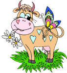 Dibujo de vaca animada Dibujo de vaca animada