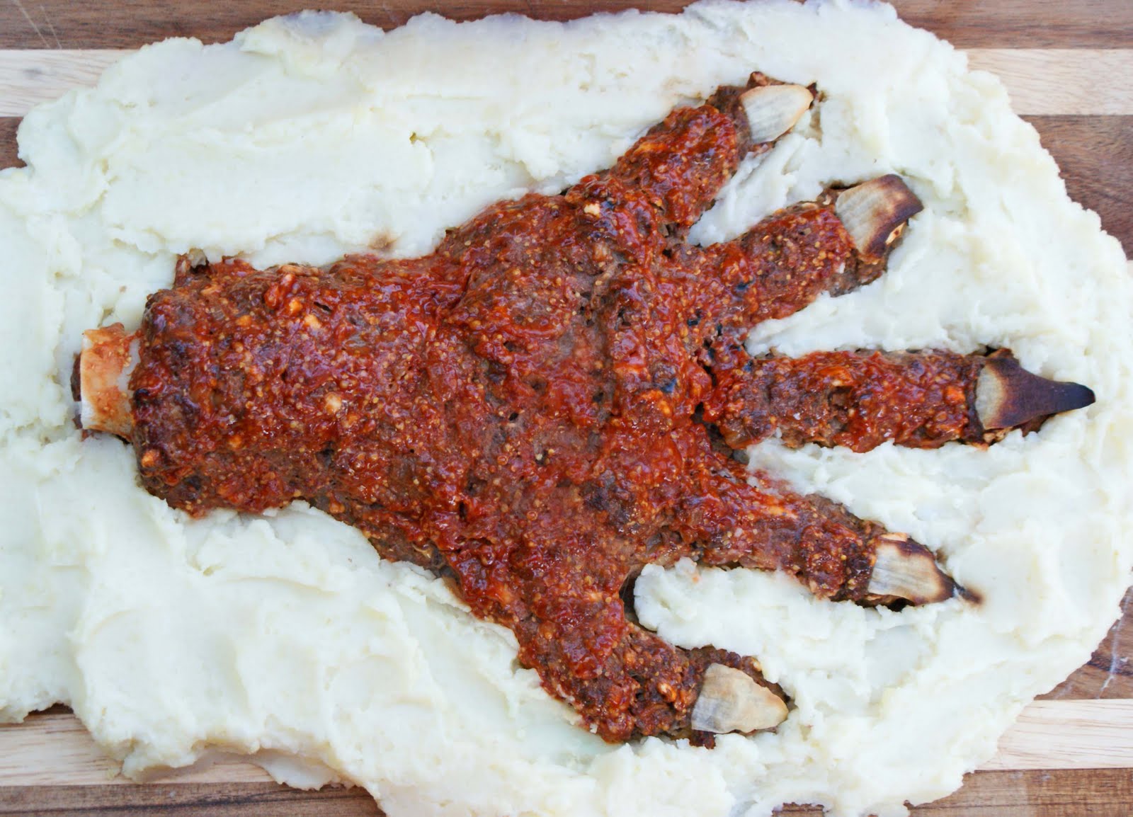 Meat Hand Dinner With Julie