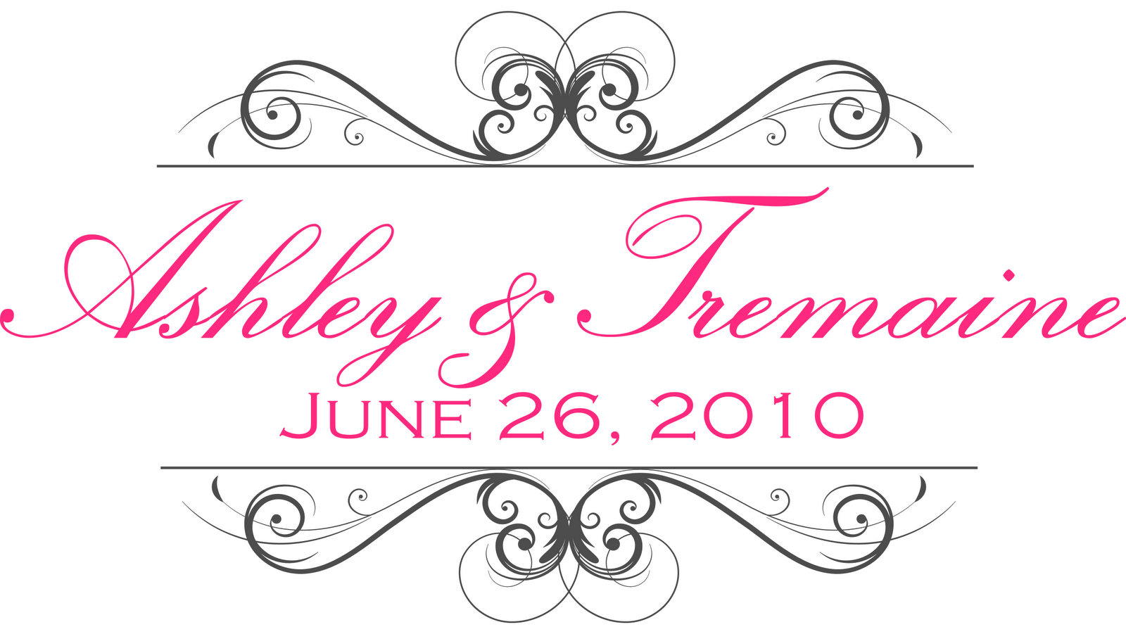 Signatures by Sarah Wedding Monograms for Ashley and Tremaine