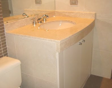 DISEÑO Y DECORACION: BAÑOS CON TABLEROS DIVERSOS / Cuarzo, Granito , Mármol