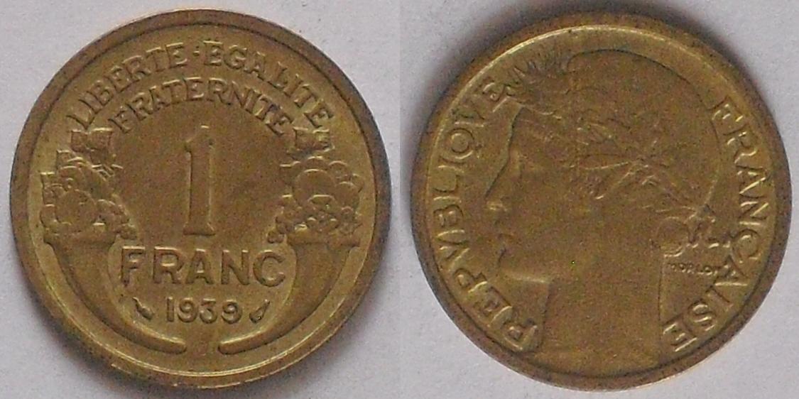 My coin collection France 1 Franc II