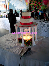 Gazebo fountain Wedding Cake