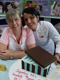 Dominique and I were judges at PA Hospital biggest morning tea.