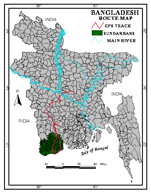 ROUTE MAP JU TO SUNDARBANS
