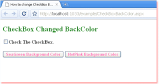 checkbox change color asp background programmatically