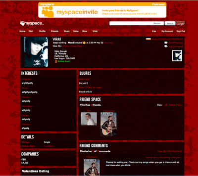 skulls, bones. Pretty premium layout for emo