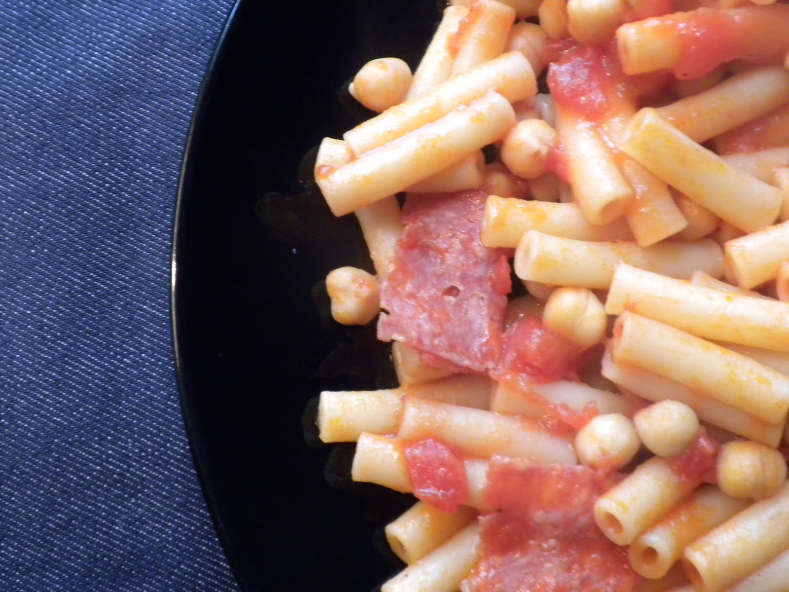21st century urban housewife Nigella's Small pasta with salami