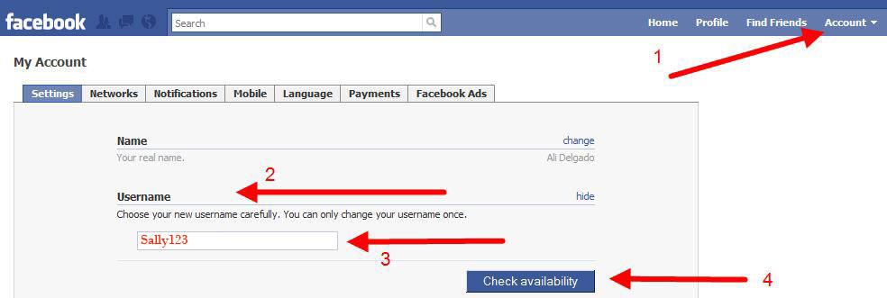 facebook username. So this way, setting a Facebook username can be really helpful.