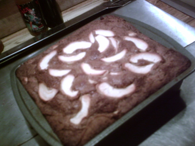 Spiked Apple Brownies